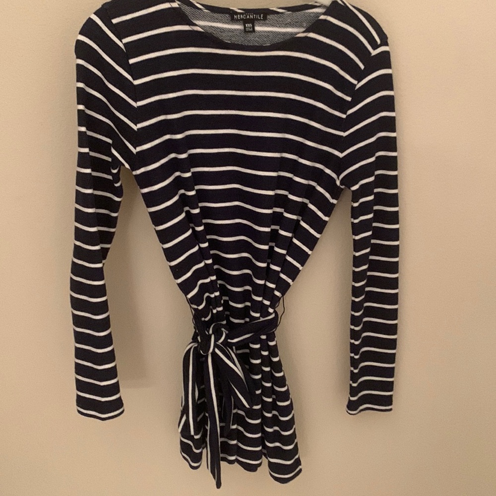 JCrew sweater with tie at waist